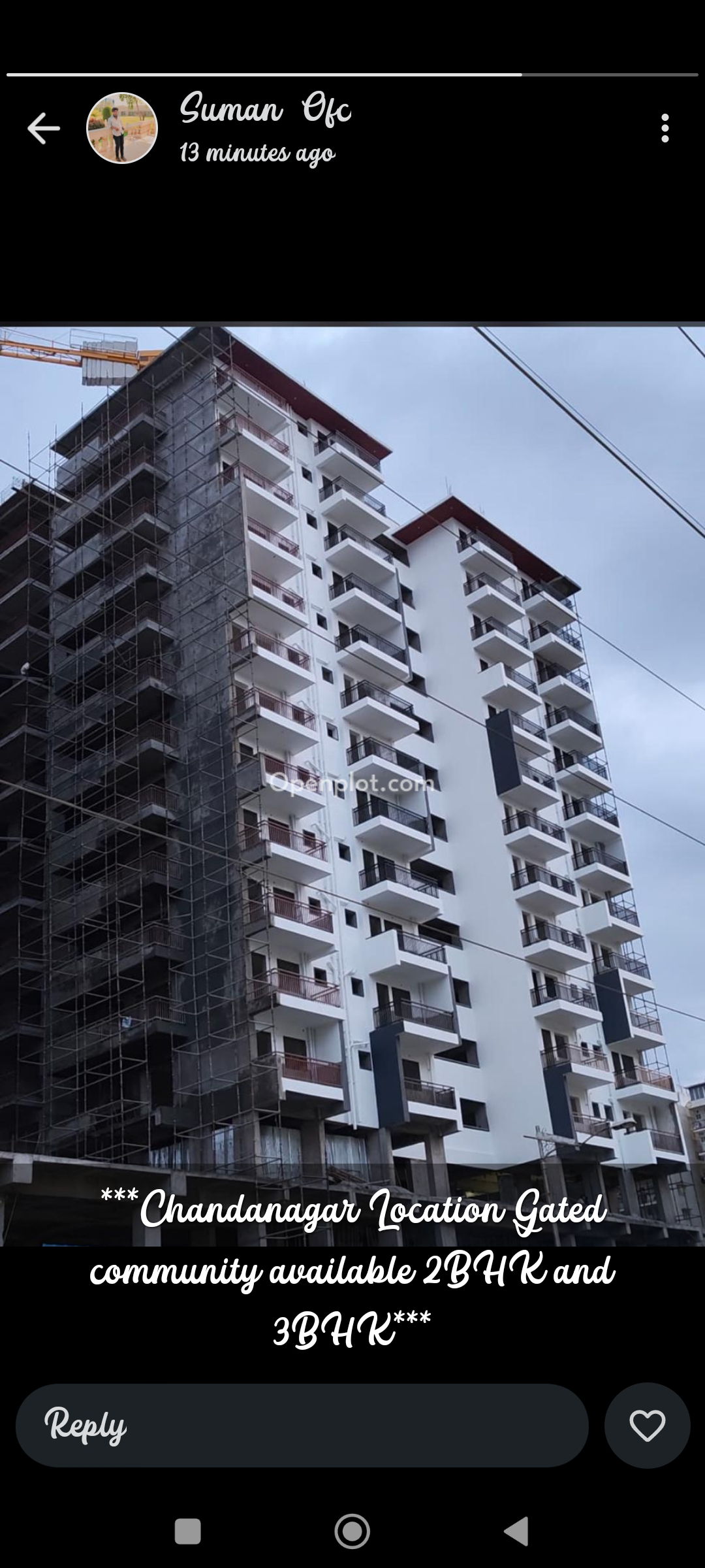 2 BHK Apartment for Sale in Chandanagar,Ranga Reddy