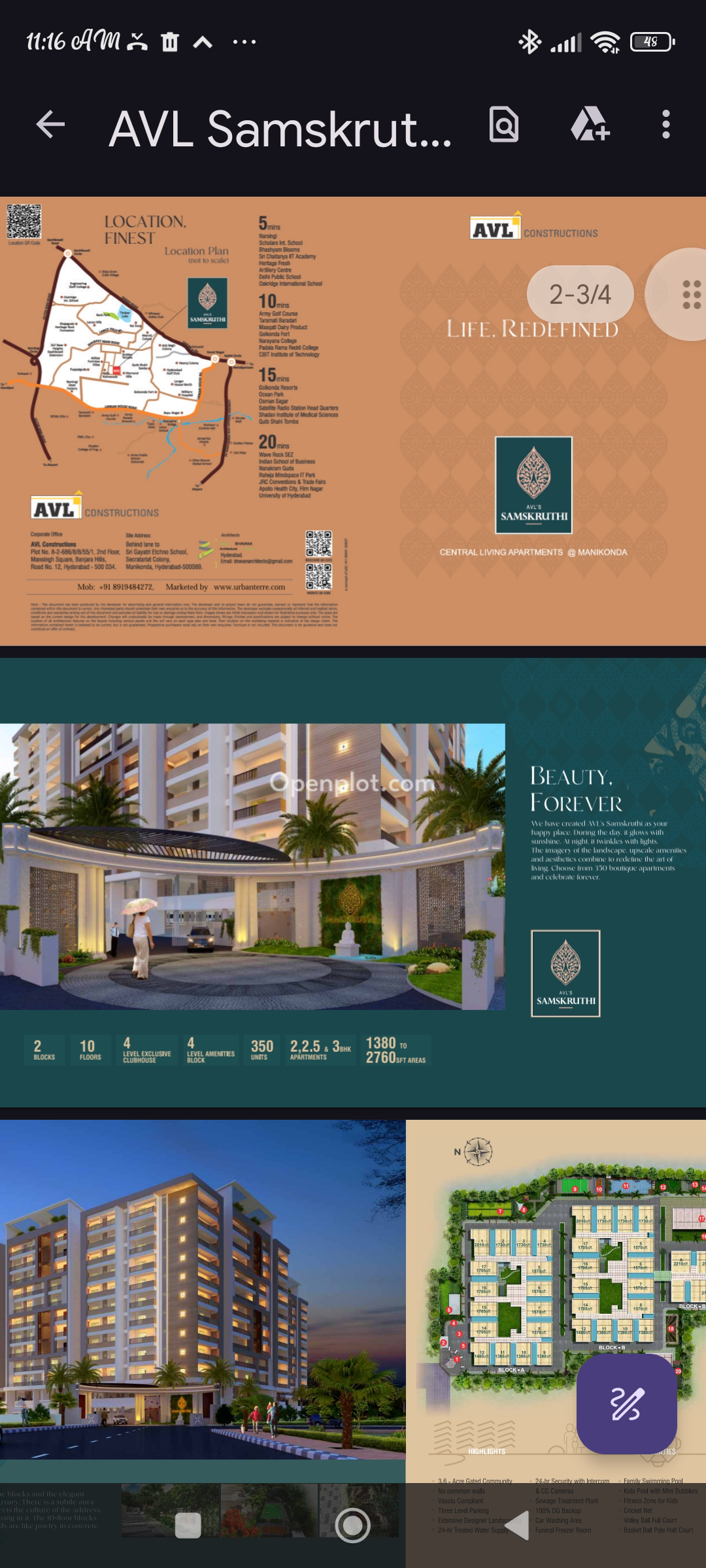 3 BHK Apartment for Sale in Toli Chowki,Hyderabad