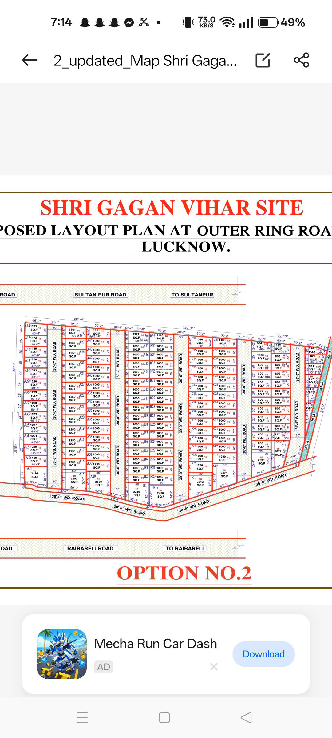 Plot for Sale in Sushant Golf City,Lucknow