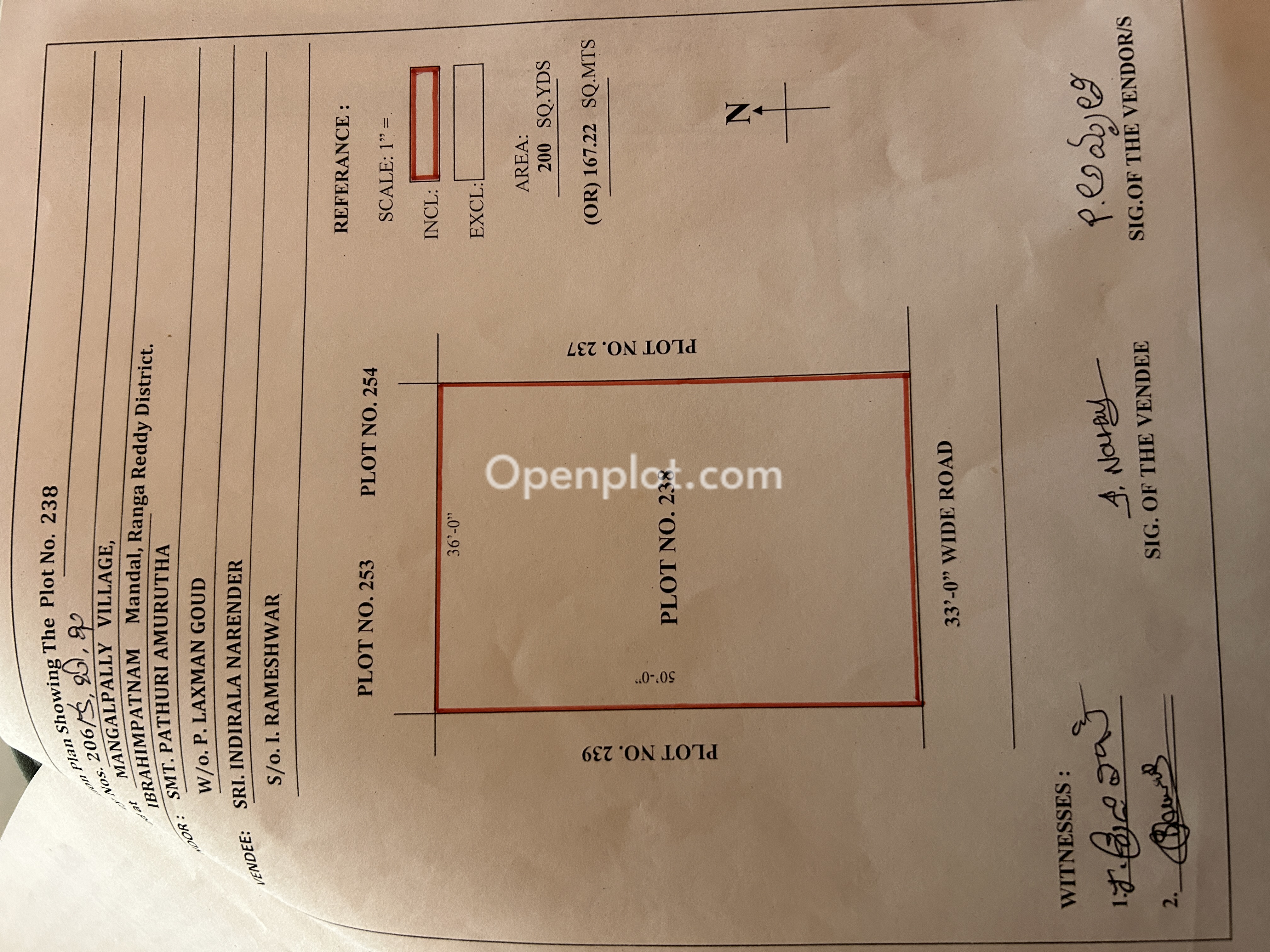 Land for Sale in Mangalpalli,Ranga Reddy