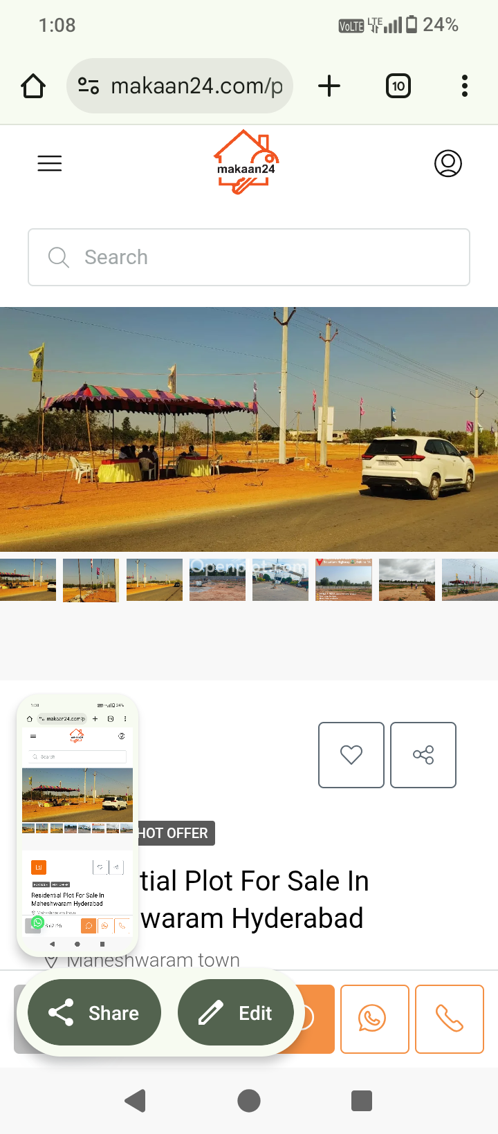 Plot for Sale in Yadagirigutta,Yadadri Bhuvanagiri