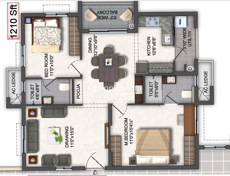 3 BHK Apartment for Sale in Miyapur,Medchal Malkajgiri