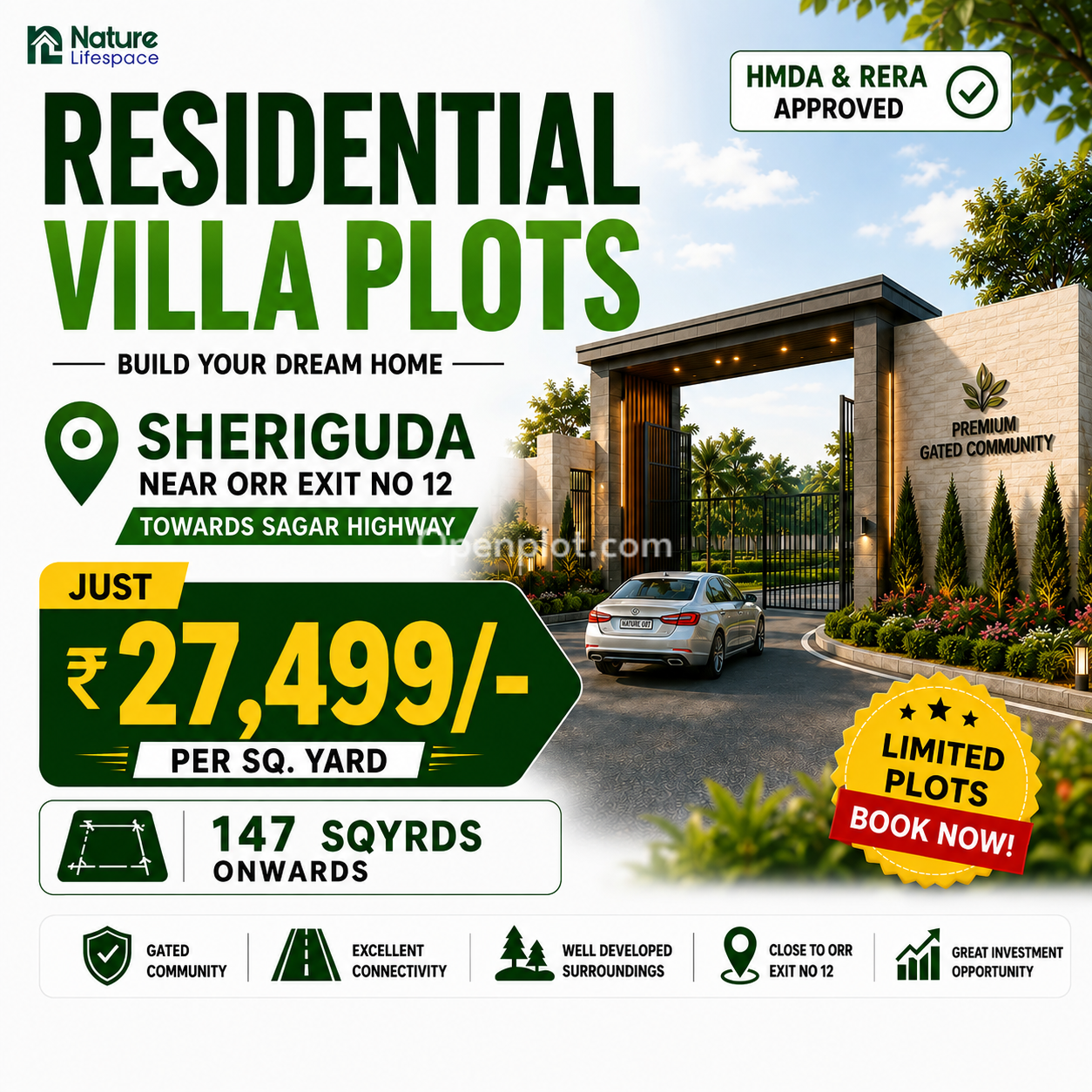 Plot for Sale in Seriguda,Ranga Reddy