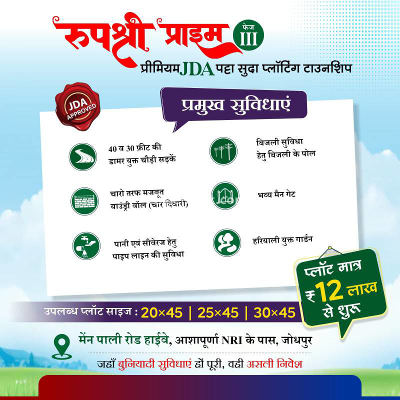 Plot for Sale in Jhalamand ,Jodhpur